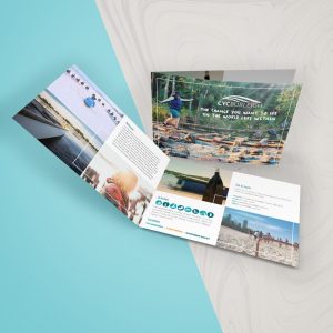 Brochure design for non profit Christian Youth Camps Burleigh Heads