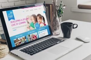 Custom WordPress website design for My Little Feet Childcare